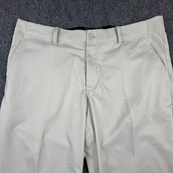 Nike Golf Pants Men 38x32 Light Bone Beige Dri-FIT Straight Leg Tech Performance - Picture 2 of 14